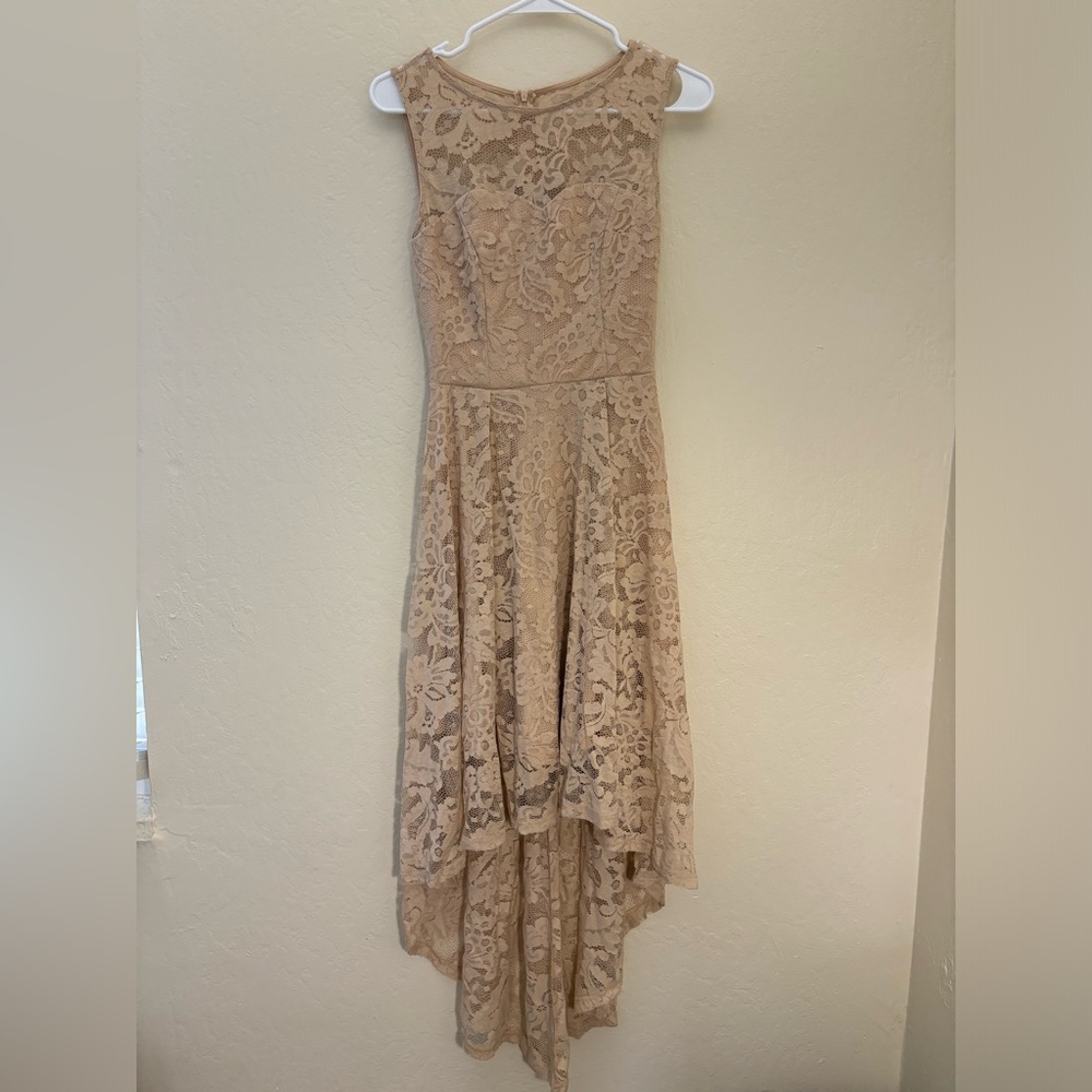 Beige Lace Dress